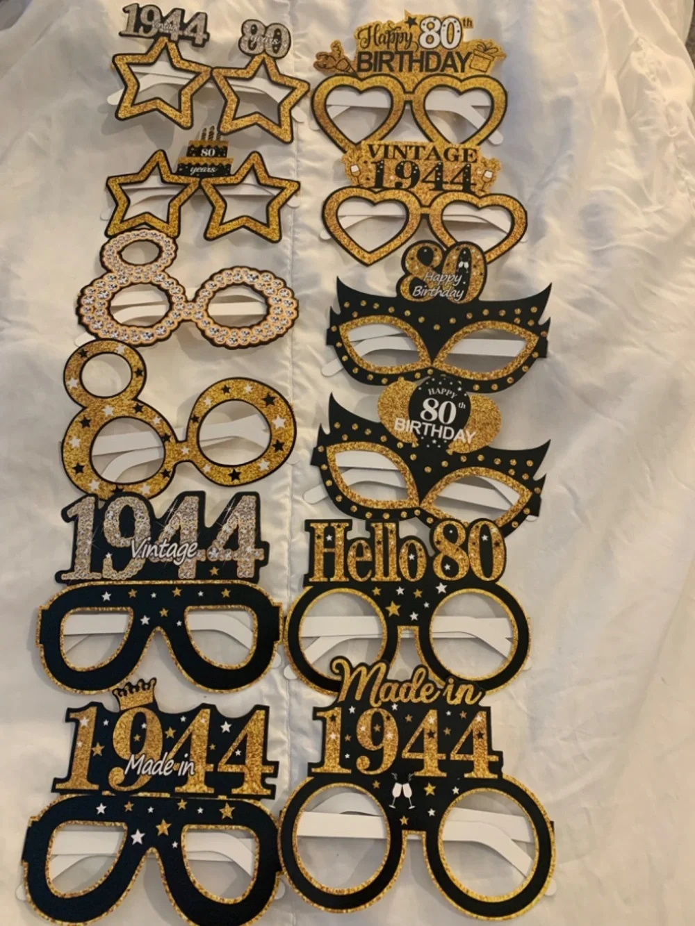 80th Birthday Party Glasses